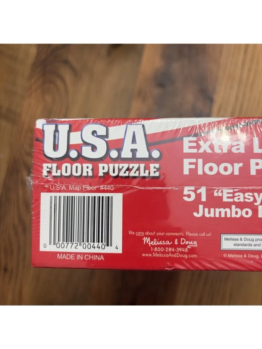Melissa & Doug USA Map Floor Puzzle 51pcs  Jumbo Sealed